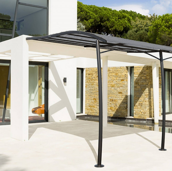 tonnelle pergola Hespéride adossée fixation